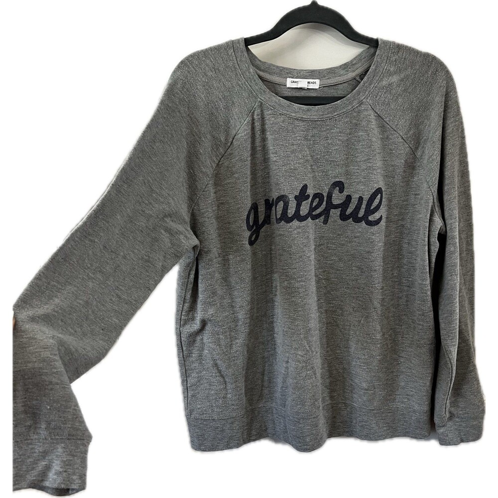 Grayson/Threads Women’s “Grateful” Crewneck Sweatshirt